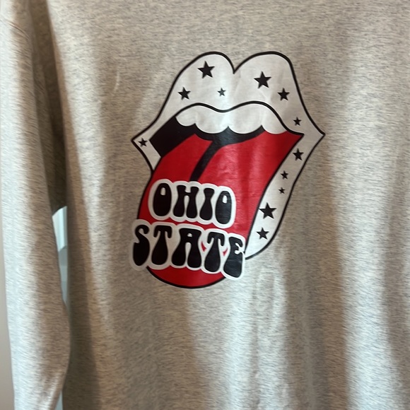 Jerzees Ohio State sweatshirt size large  heather gray active pull over sports - Picture 14 of 15